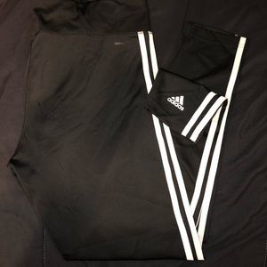 Black adidas climalite leggings